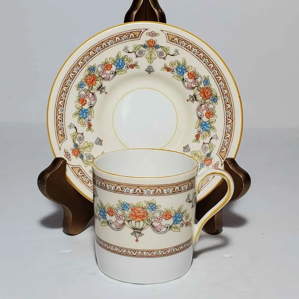 Aynsley Demitasse (Small) Cup and Saucer Devonshire Vintage